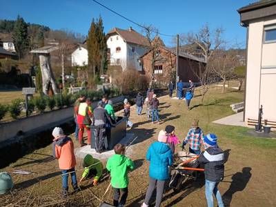 Hochbeete für das Grüne Klassenzimmer Umsetzung Bild 1