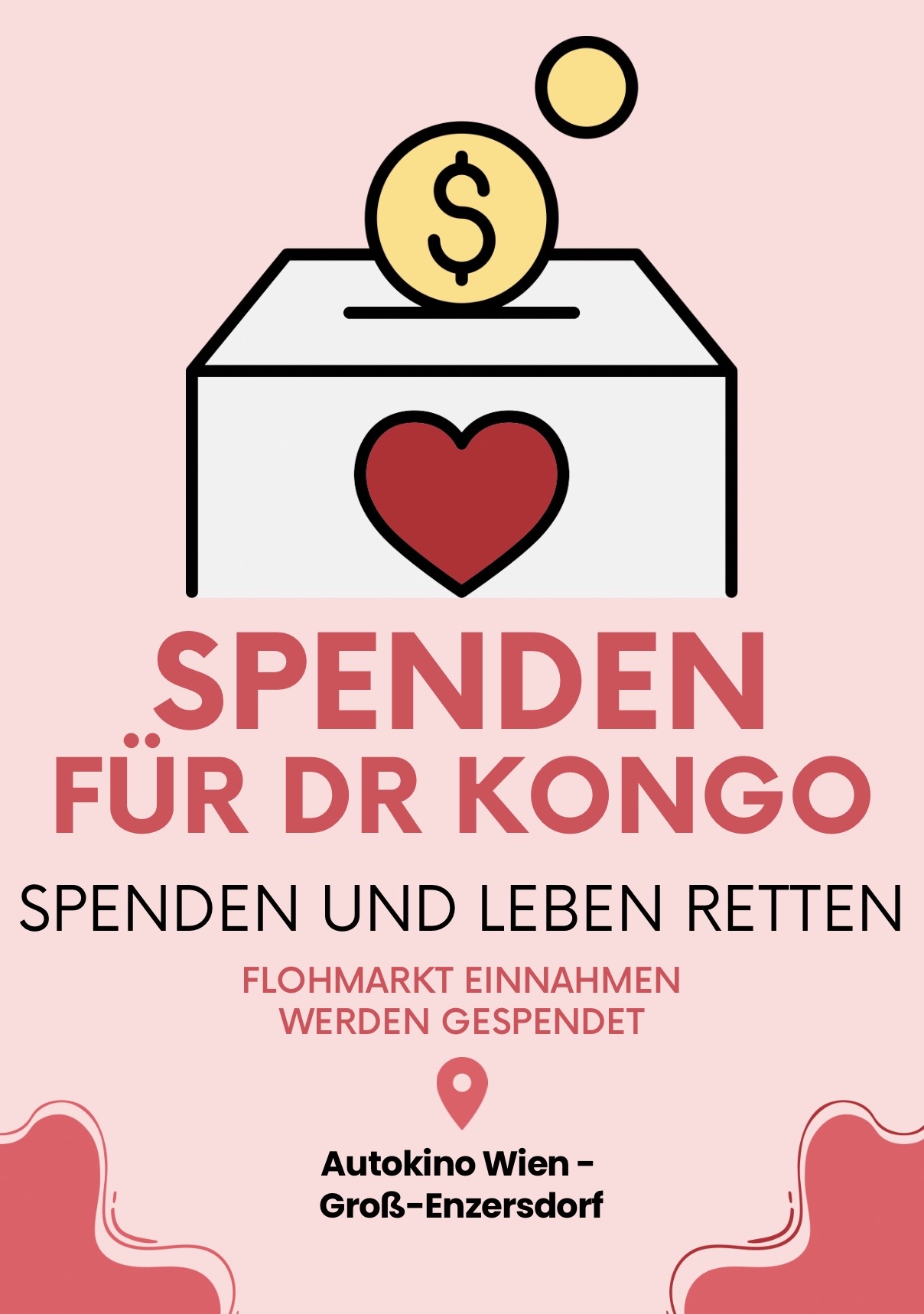 Kaufen, Kramen, Kongo helfen Projekt Logo